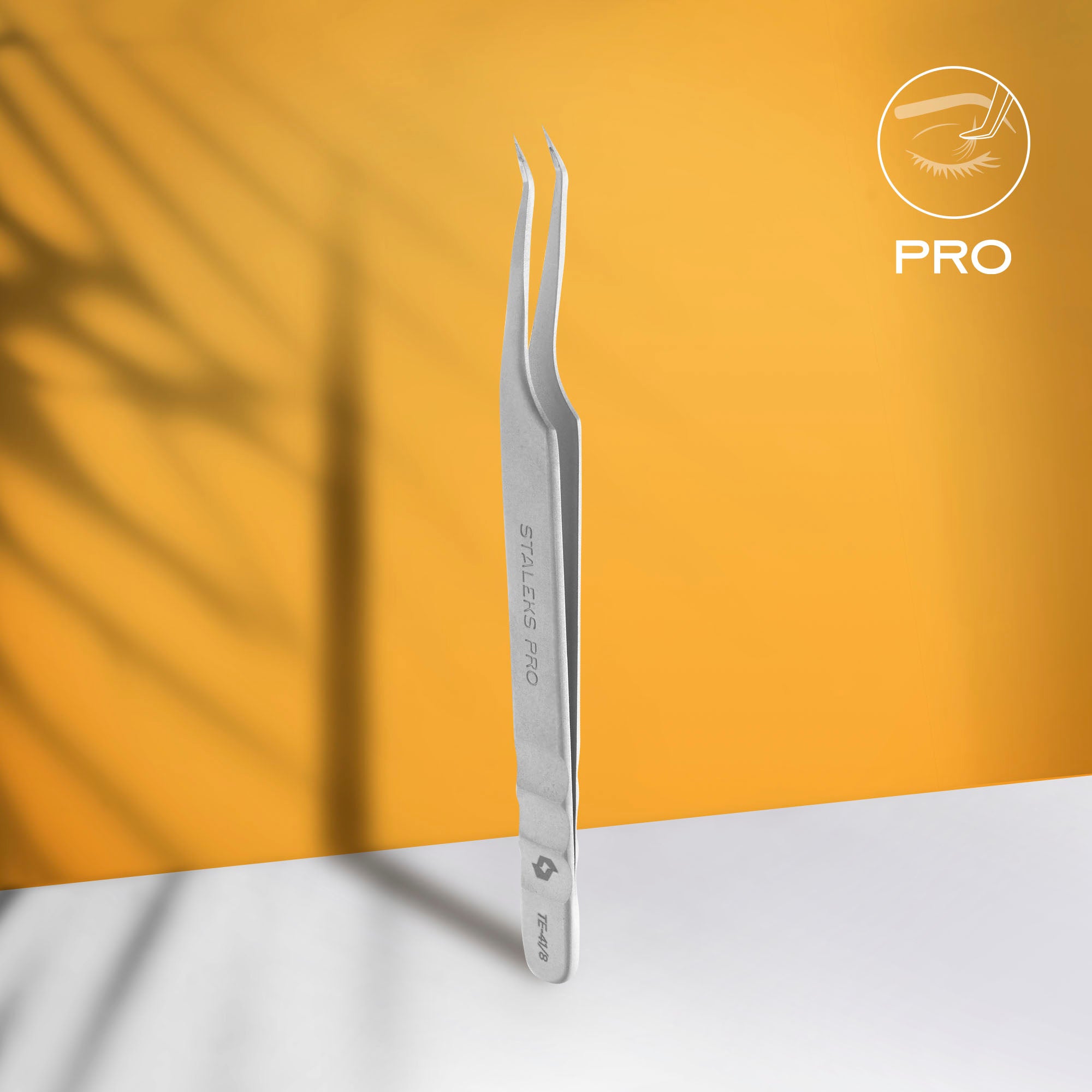 Professional eyelash tweezers EXPERT 41 TYPE 8 (Mini L,70') image 0